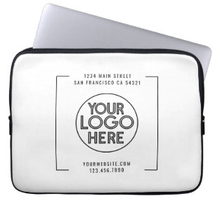 Modern Professional Business Company Custom Logo  Laptop Sleeve