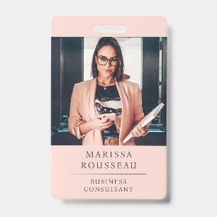 Modern Professional Business Consultant Photo  Badge