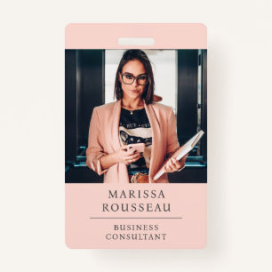 Modern Professional Business Consultant Photo Badge