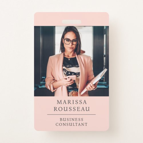 Modern Professional Business Consultant Photo  Badge