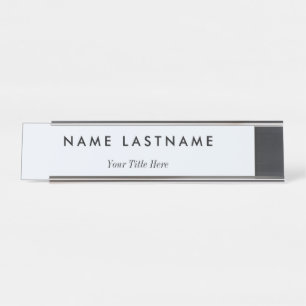 Modern Professional Business  Desk Name Plate