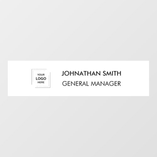 Modern Professional Business Name Position Wall  Wall Decal