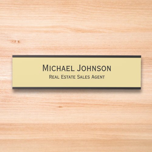 Modern Professional Business Office Name Title Door Sign