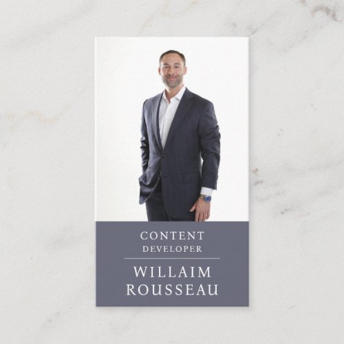 Modern Professional Business Photo Business Card