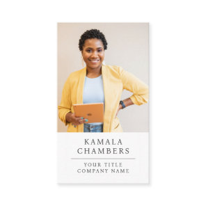 Modern Professional Business Photo Business Card
