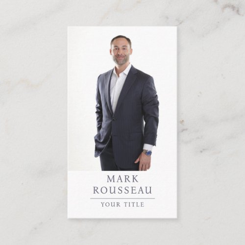 Modern Professional Business Photo  Business Card