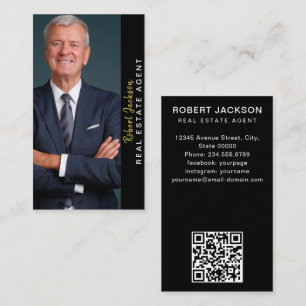 Modern Professional Business Photo Portrait Card
