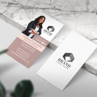 Modern Professional Business Photo Portrait & Logo Business Card