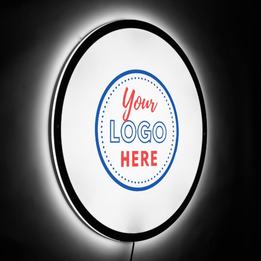Modern Professional Business Promotional Logo LED Sign (Angle)