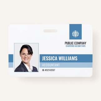 Modern Professional Business Staff ID Employee Badge