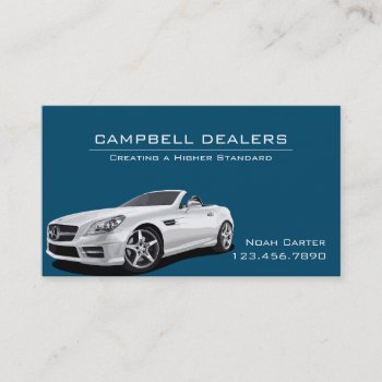 Modern Professional Car Dealership Business Card by ArtisticEye at Zazzle