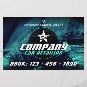 Modern professional car detailing Flyer