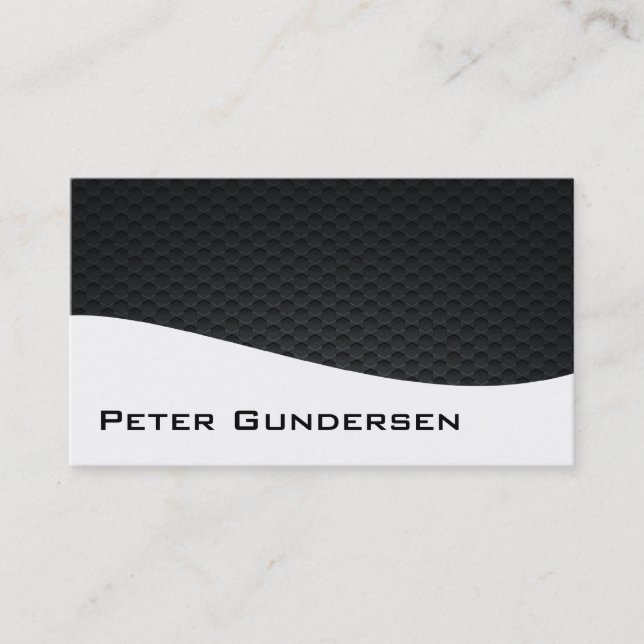 Modern Professional Carbon Fiber Business Cards (Front)
