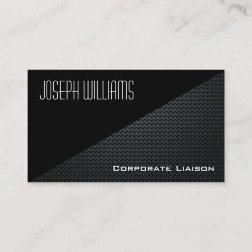 Customizable Modern Professional Carbon Fiber Business Cards