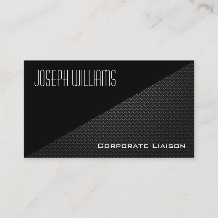 Modern Professional Carbon Fiber Business Cards Zazzle