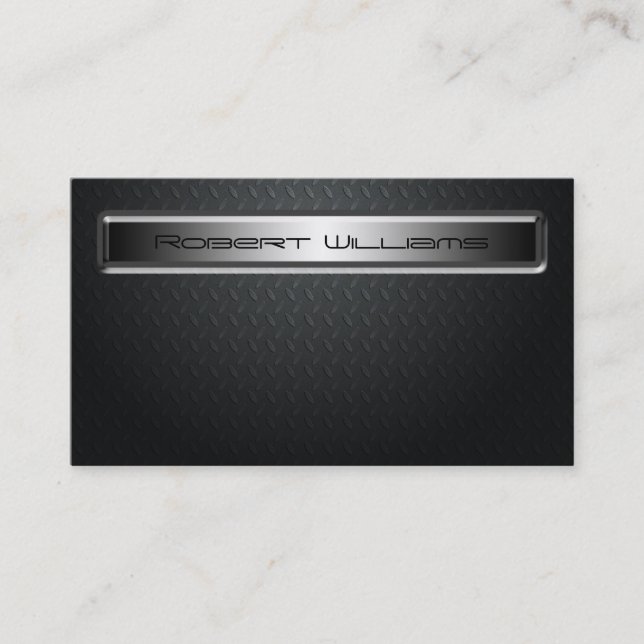 Modern Professional Carbon Fiber Business Cards (Front)