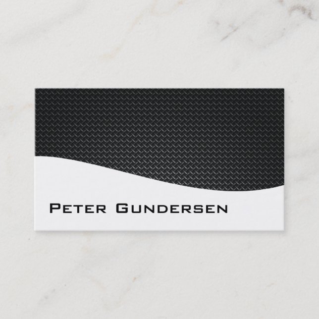 Modern Professional Carbon Fiber Business Cards (Front)
