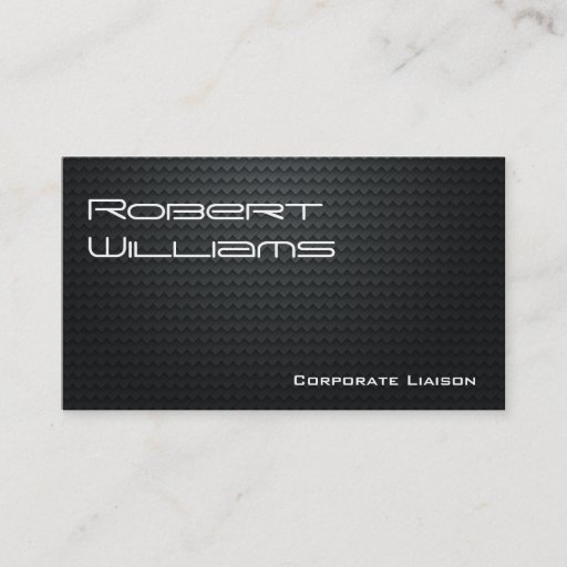 Customizable Modern Professional Carbon Fiber Business Cards