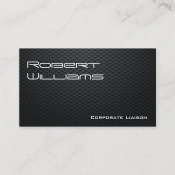 Modern Professional Carbon Fiber Business Cards by BuildMyBrand at Zazzle