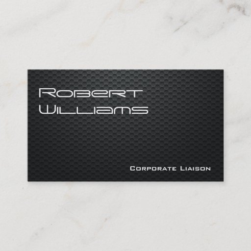 Customizable Modern Professional Carbon Fiber Business Cards