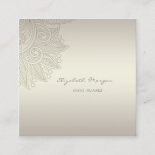 Modern Professional Charming Luminous,Lace Square Business Card