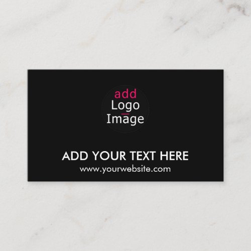 Modern Professional Chic Custom Brand Black