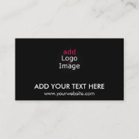 Modern Professional Chic Custom Brand Black