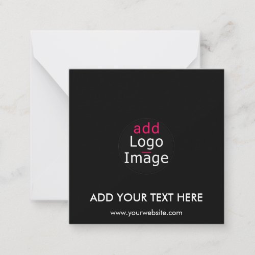 Modern Professional Chic Custom Brand Black