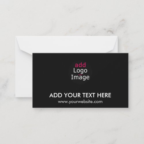 Modern Professional Chic Custom Brand Black
