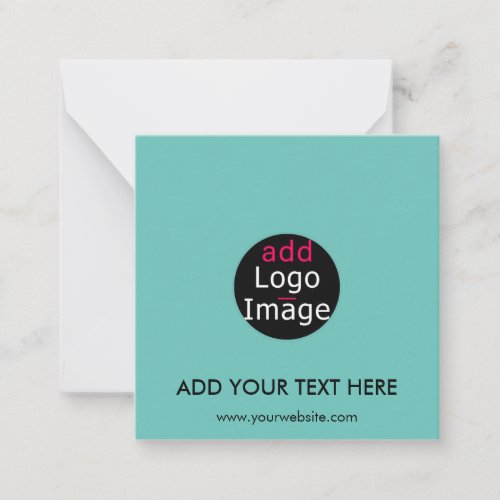 Modern Professional Chic Custom Brand Mint Green