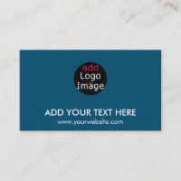 Modern Professional Chic Custom Brand Ocean Blue