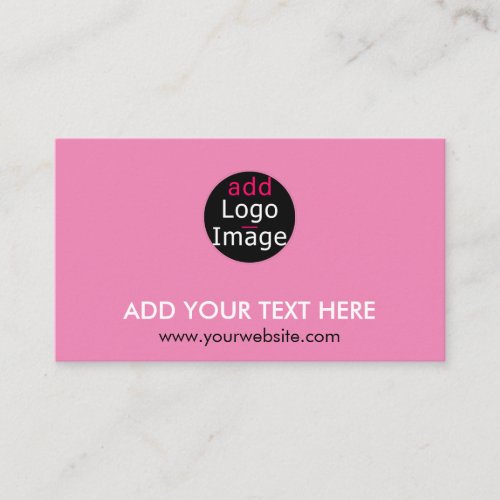 Modern Professional Chic Custom Brand Pink