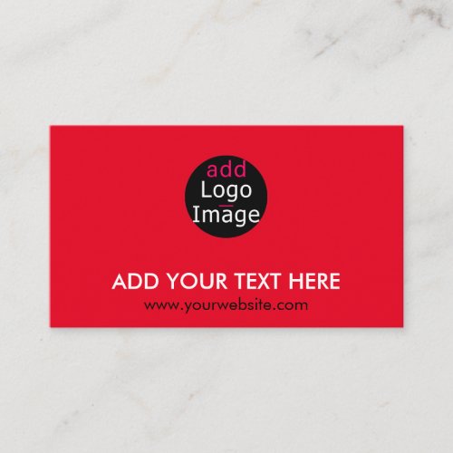 Modern Professional Chic Custom Brand Red