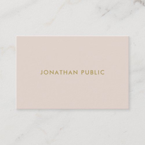 Modern Professional Chic Minimalistic Template Business Card