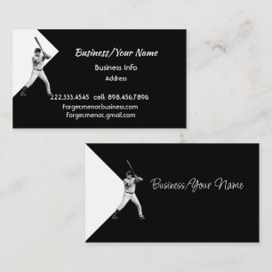 Modern Professional Classic Baseball Player  Business Card