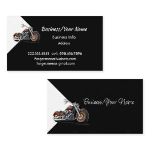 Modern Professional Classic Motorcycle  Business Card