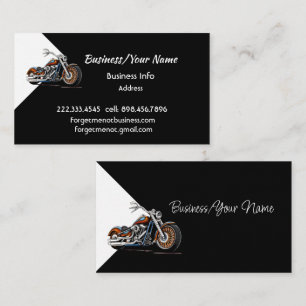 Modern Professional Classic Motorcycle Business Card
