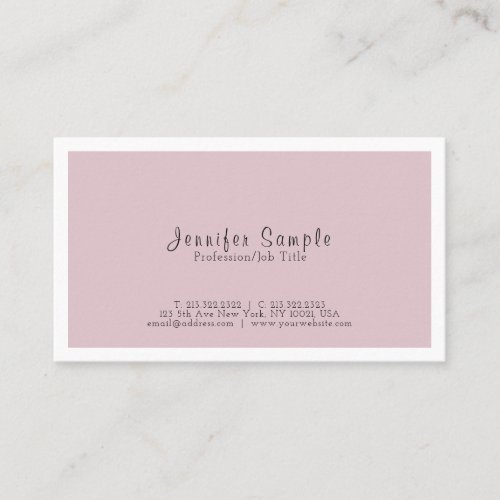 Modern Professional Classy Color Simple Design Business Card