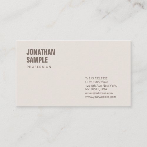 Modern Professional Clean Design Template Elegant Business Card