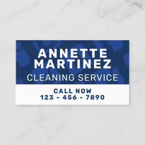 Modern professional cleaning  business card