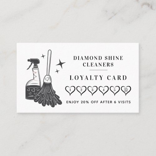 Modern Professional Cleaning Company  Loyalty Card