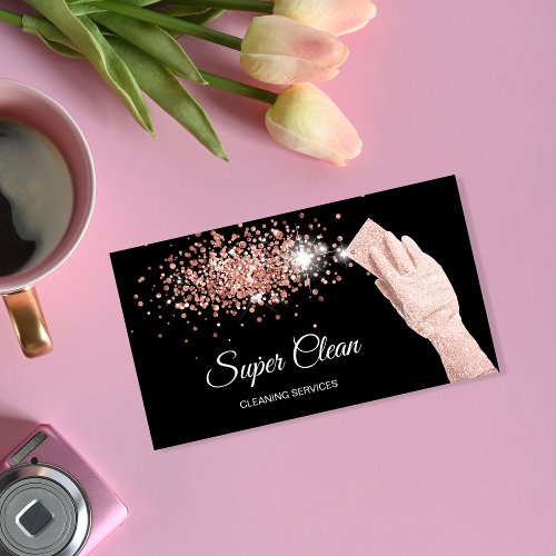 Modern Professional Cleaning House Keeping Business Card