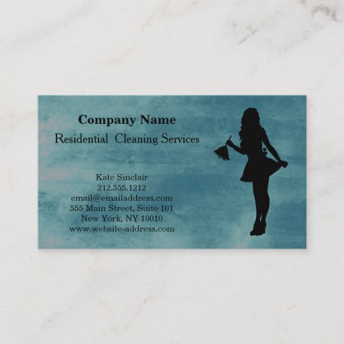 Modern Professional Cleaning Service Business Card