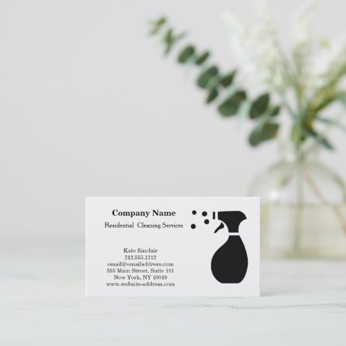 Modern Professional Cleaning Service Business Card