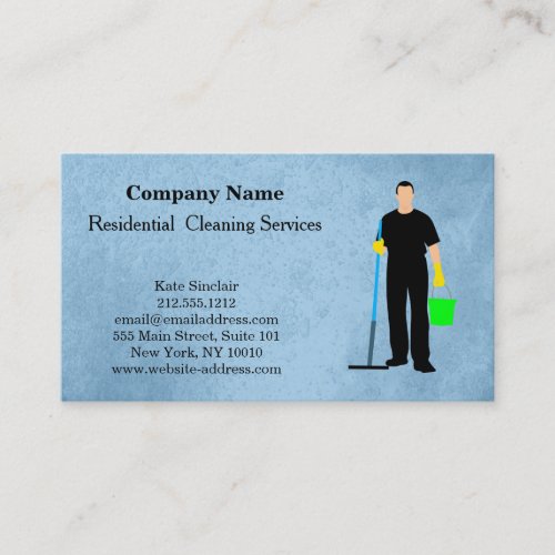 Modern Professional Cleaning Service Business Card