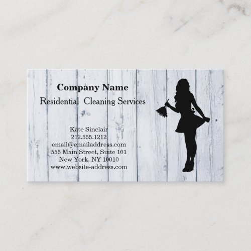 Modern Professional Cleaning Service Business Card