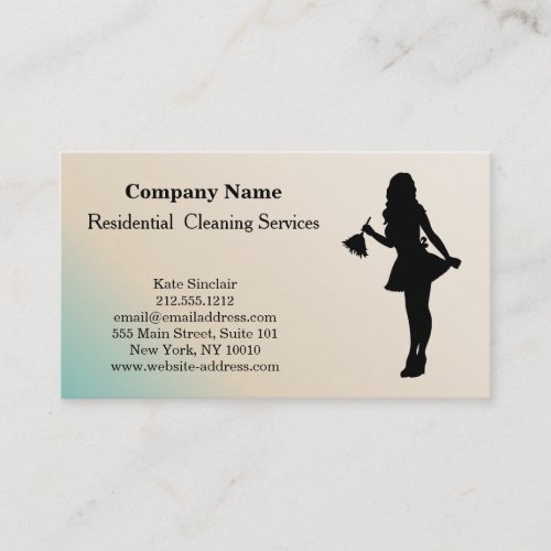 Modern Professional Cleaning Service Business Card