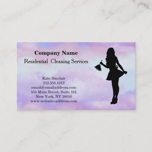 Modern Professional Cleaning Service Business Card