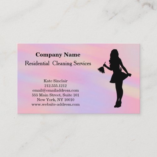 Modern Professional Cleaning Service Business Card