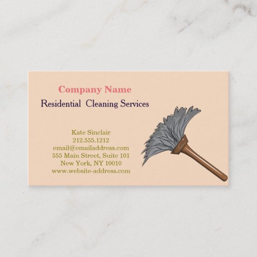 Modern Professional Cleaning Service Business Card